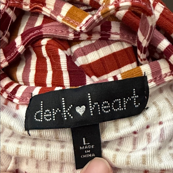Derek Heart Multicolor Striped Long Sleeve Top - Picture 3 of 4